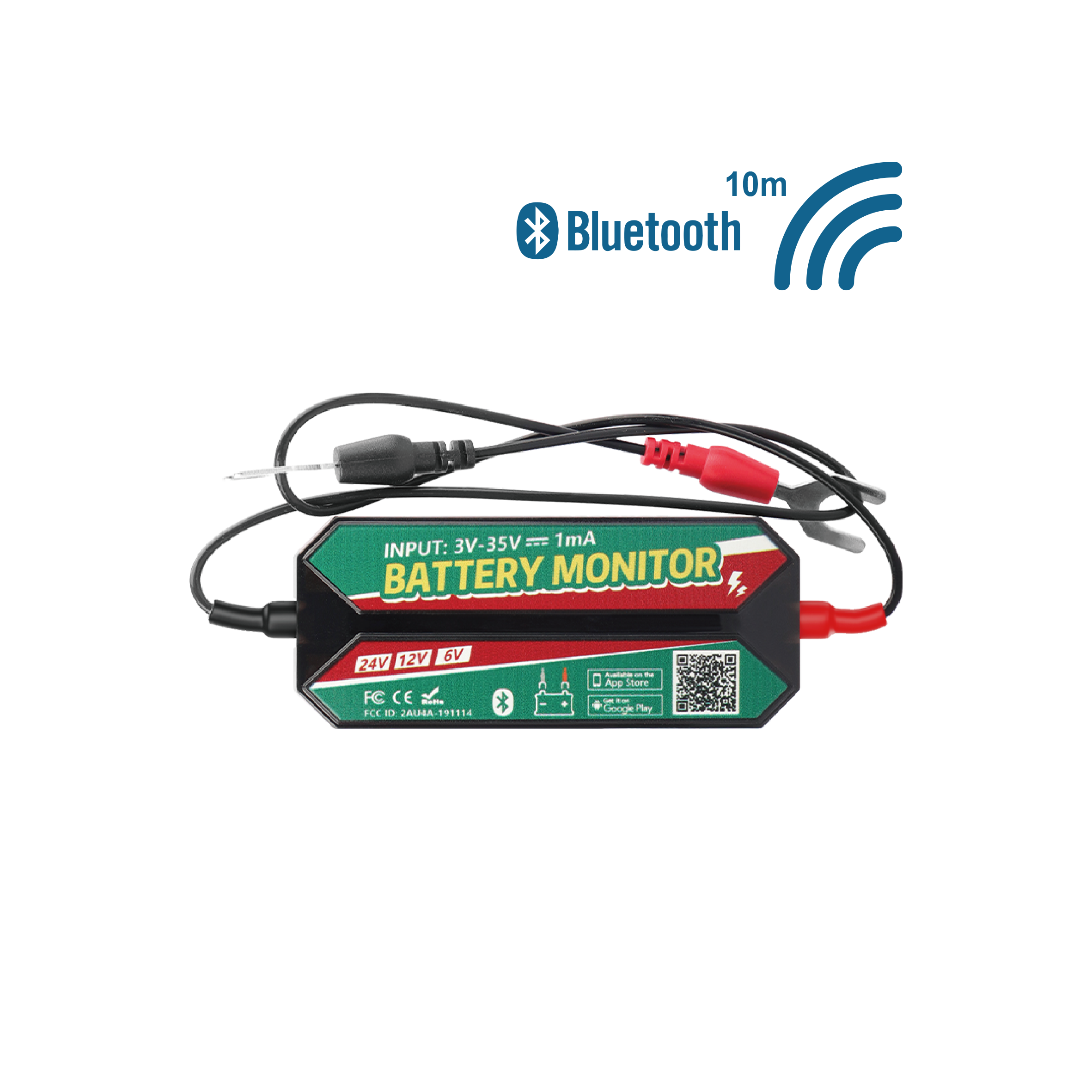 Bluetooth 24V/12V/6V Battery Monitor